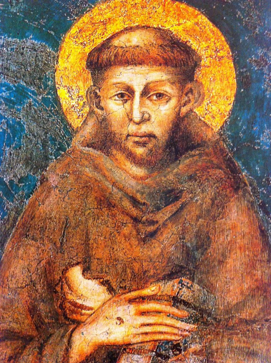 Medaille van Sint Franciscus van Assisi, gesneden uit Valgardena-hout en met de hand versierd, ambachtelijk Italiaans fabricaat. - Nederland Medaille van Sint Franciscus van Assisi, gesneden uit Valgardena-hout en met de hand versierd, ambachtelijk Italiaans fabricaat. - Nederland